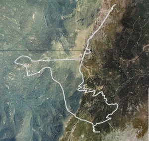 Ortofoto de la ruta